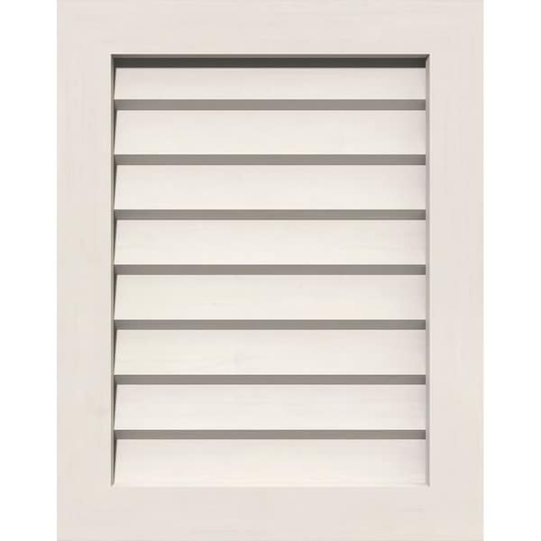 Ekena Millwork Vertical Gable Vent Non-Functional, PVC Gable Vent w/ 1" x 4" Flat Trim Frame, 16"W x 18"H GVPVE16X1801DUN - main